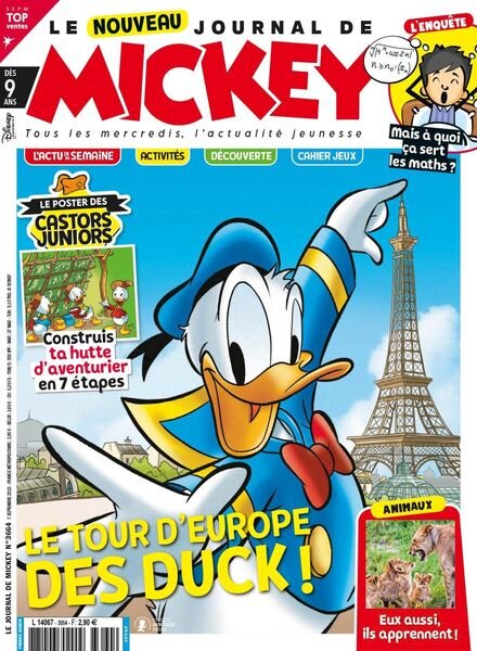 Le Journal de Mickey – 07 septembre 2022 Cover