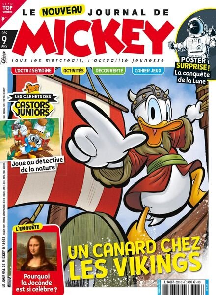Le Journal de Mickey – 31 aout 2022 Cover