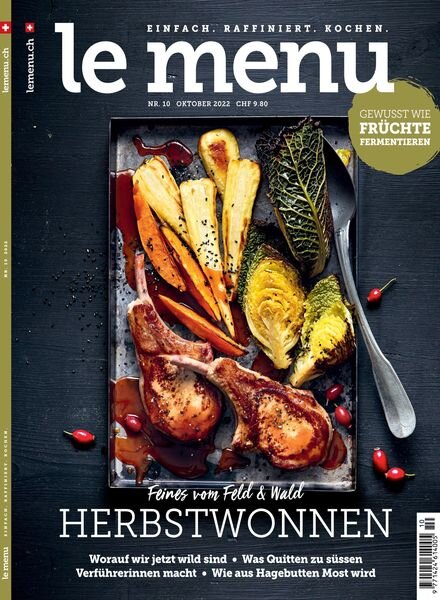 le menu – Oktober 2022 Cover
