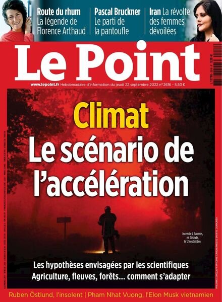 Le Point – 22 septembre 2022 Cover