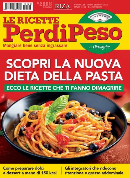 Le Ricette PerdiPeso – Settembre 2022 Cover
