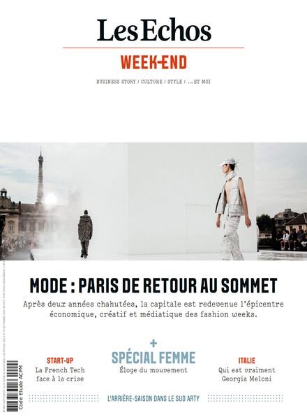 Les Echos Week-end – 9 Septembre 2022 Cover