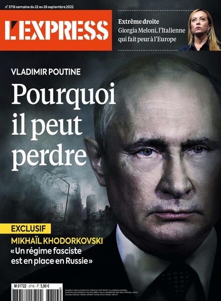 L’Express – 22 septembre 2022 Cover