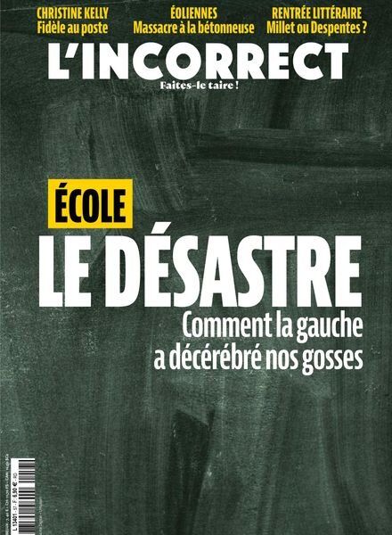 L’Incorrect – Septembre 2022 Cover