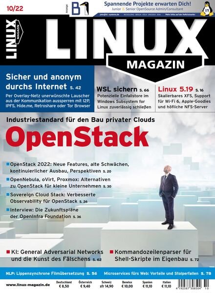 Linux-Magazin – Oktober 2022 Cover
