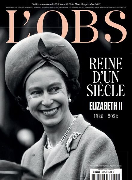 L’Obs – 15 Septembre 2022 Cover