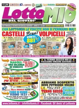 Lottomio del Giovedi – 8 Settembre 2022