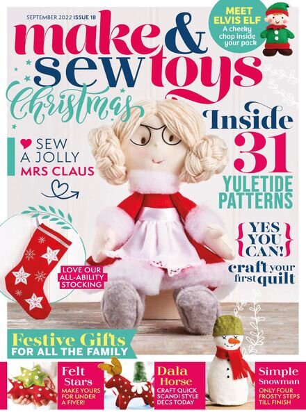 Make & Sew Toys – September 2022 Cover