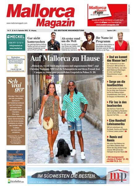 Mallorca Magazin – 8 September 2022 Cover