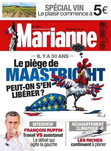 Marianne – 15 septembre 2022 Cover