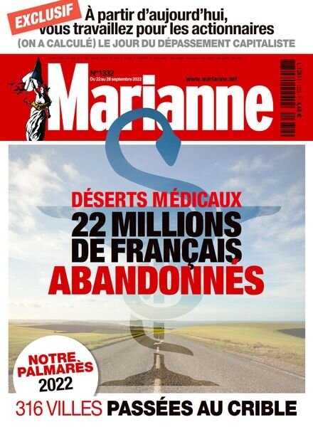 Marianne – 22 Septembre 2022 Cover
