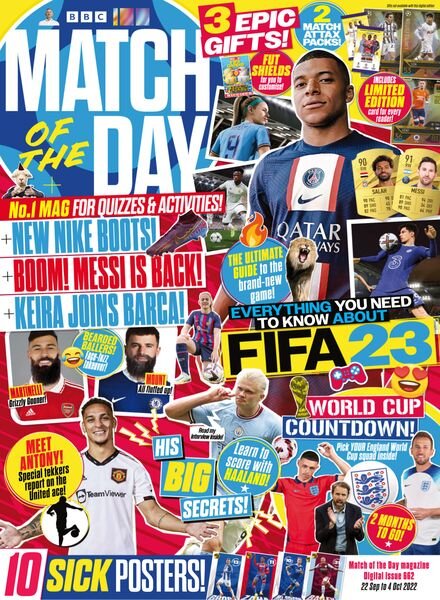 Match of the Day – 22 September 2022 Cover