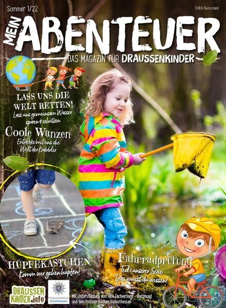 Mein Abenteuer das Magazin fur Draussenkinder – August 2022 Cover