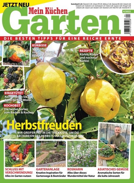 Mein Kuchengarten – 07 September 2022 Cover