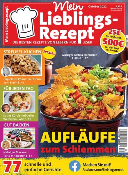 Mein Lieblingsrezept – 31 August 2022 Cover