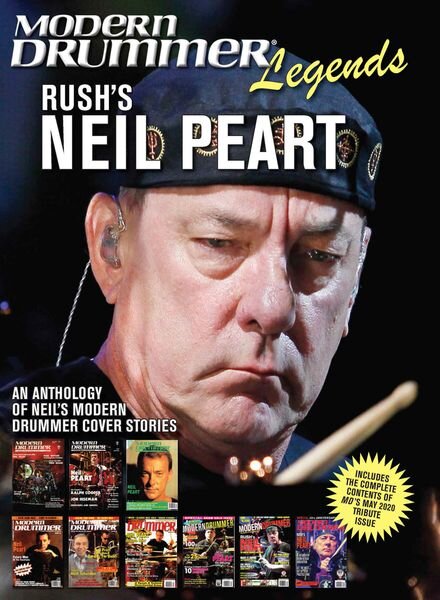 Modern Drummer Legends – Volume 1 – Neil Peart 2020 Cover