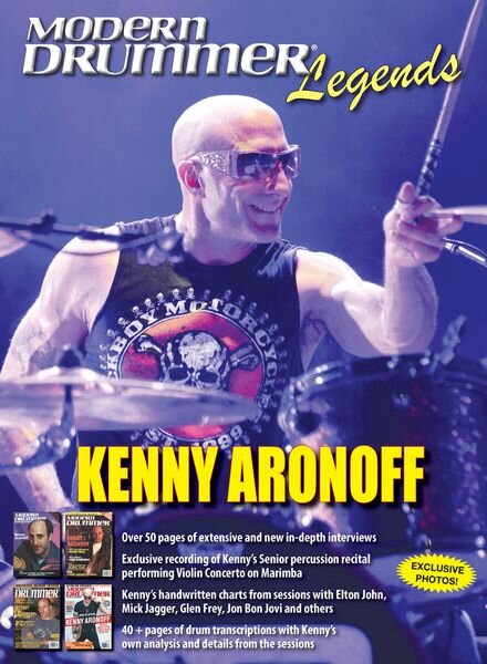 Modern Drummer Legends – Volume 5 – Kenny Aronoff 2021 Cover