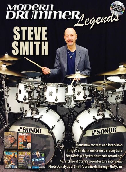 Modern Drummer Legends – Volume 7 – Steve Smith 2022 Cover