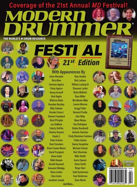 Modern Drummer Magazine – February 2022 Cover