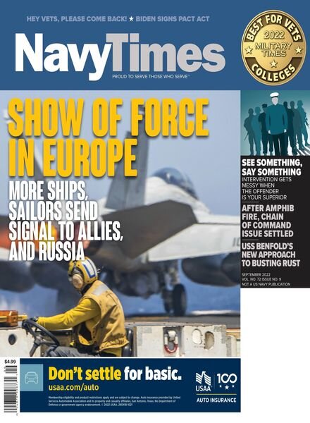 Navy Times – September 2022 Cover