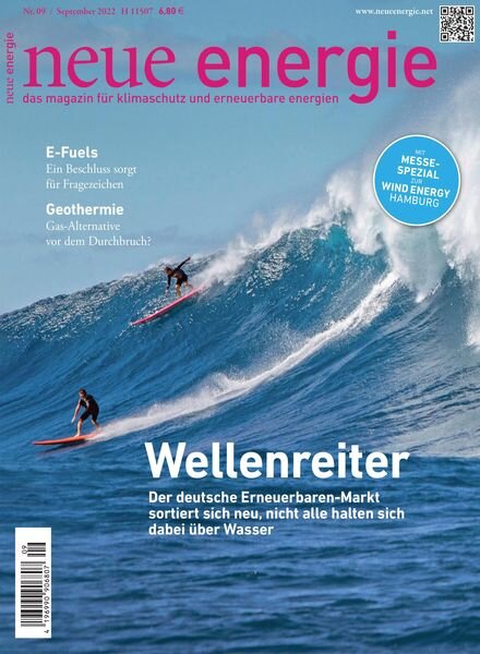 neue energie – 08 September 2022 Cover