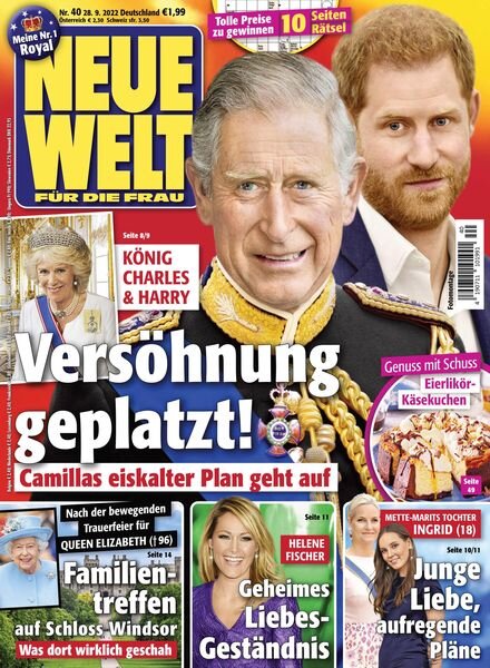 Neue Welt – 28 September 2022 Cover