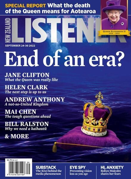 New Zealand Listener – September 24 2022 Cover
