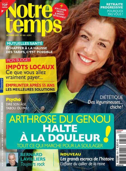 Notre Temps – Octobre 2022 Cover