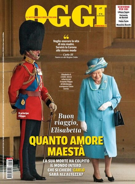 Oggi – 22 settembre 2022 Cover