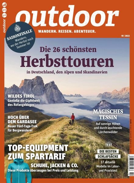 Outdoor – Oktober 2022 Cover