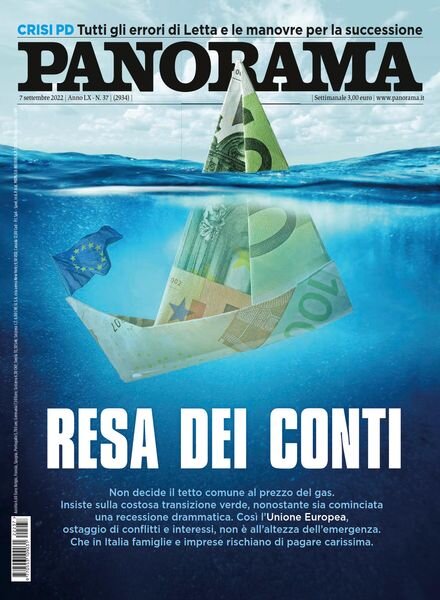 Panorama Italia – 7 Settembre 2022 Cover