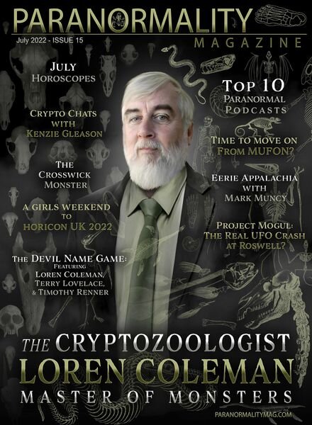 Paranormality Magazine – Issue 15 – July 2022 Cover