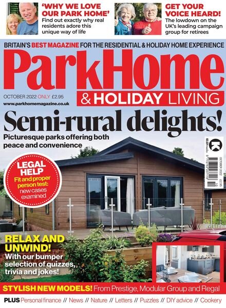 Park Home & Holiday Living – October 2022 Cover