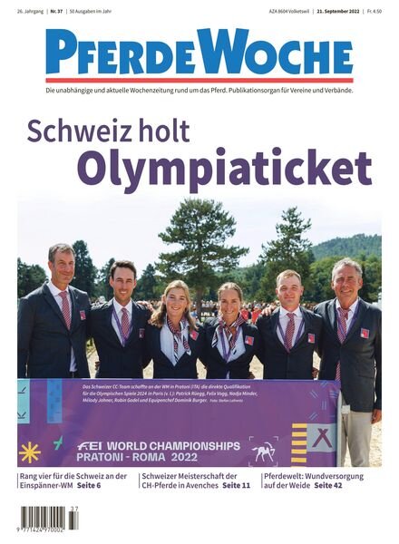 PferdeWoche – 21 September 2022 Cover