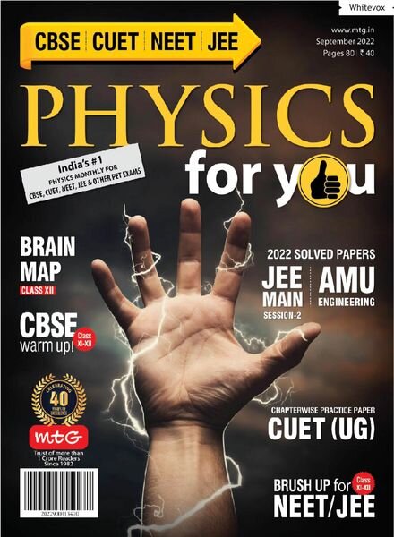Physics For You – September 2022 Cover