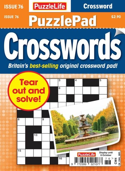 PuzzleLife PuzzlePad Crosswords – 08 September 2022 Cover