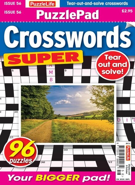 PuzzleLife PuzzlePad Crosswords Super – 08 September 2022 Cover