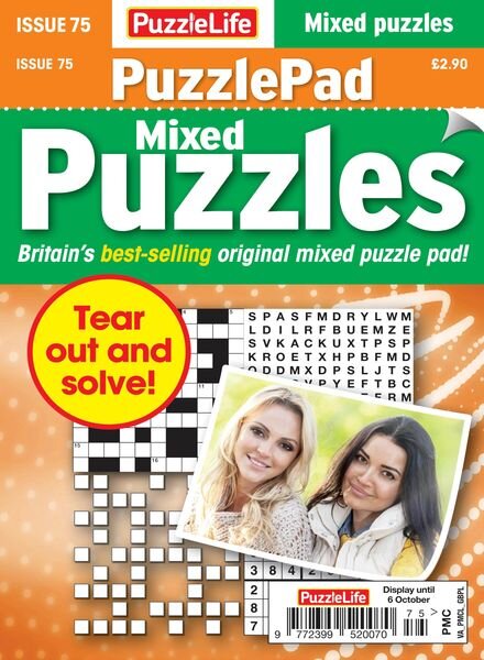 PuzzleLife PuzzlePad Puzzles – 08 September 2022 Cover