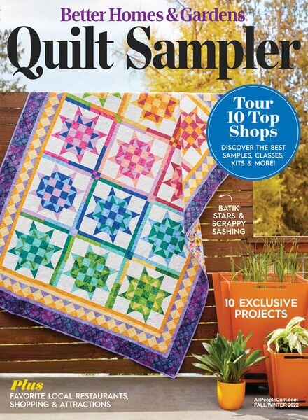 Quilt Sampler – August 2022 Cover