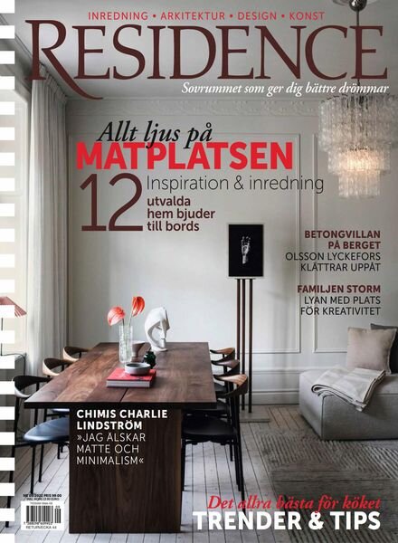 Residence – september 2022 Cover