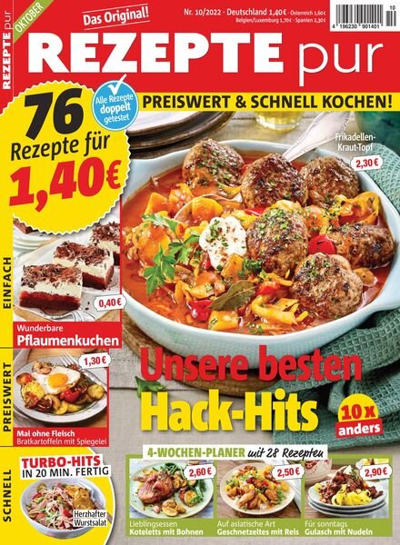 REZEPTE pur – September 2022 Cover