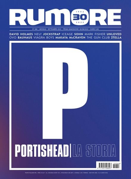 Rumore – Settembre 2022 Cover