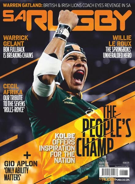 SA Rugby – August 2020 Cover