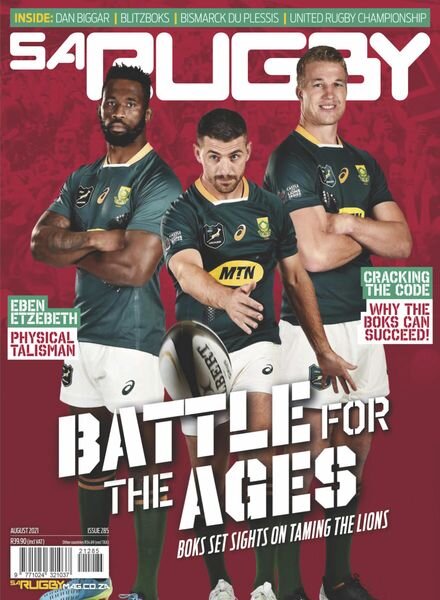 SA Rugby – Issue 285 – August 2021 Cover