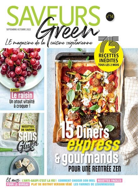 Saveurs Green – Septembre-Octobre 2022 Cover