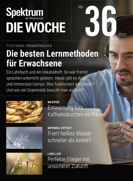 Spektrum – Die Woche – 08 September 2022 Cover