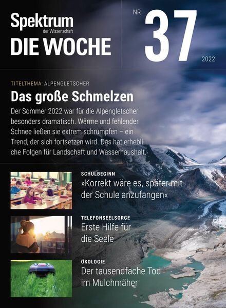 Spektrum – Die Woche – 15 September 2022 Cover