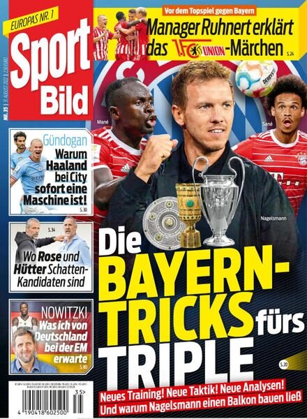 Sport Bild – 31 August 2022 Cover