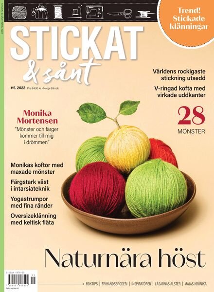Stickat & Sant – september 2022 Cover