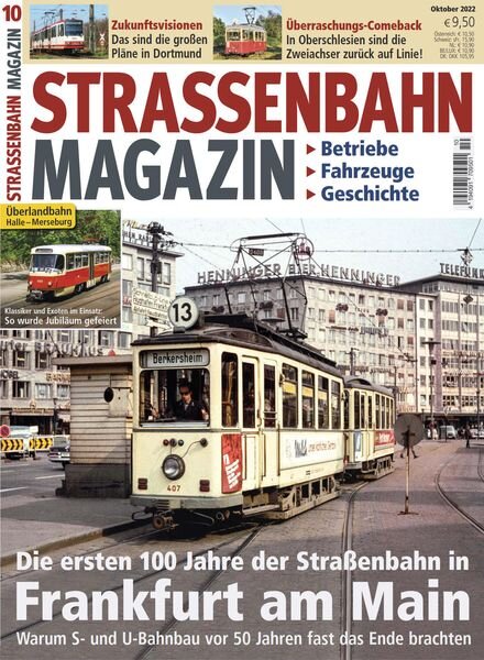 Strassenbahn Magazin – Oktober 2022 Cover